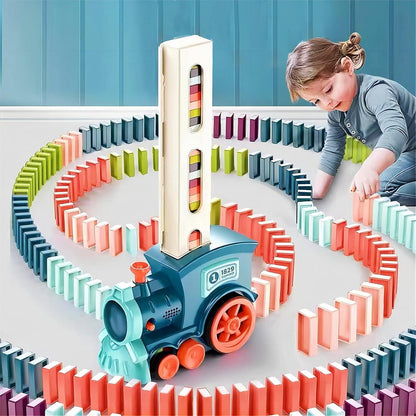 URBANNEST™ Train Toy Domino Set for Kids BPA Free Plastic with Sound Effects